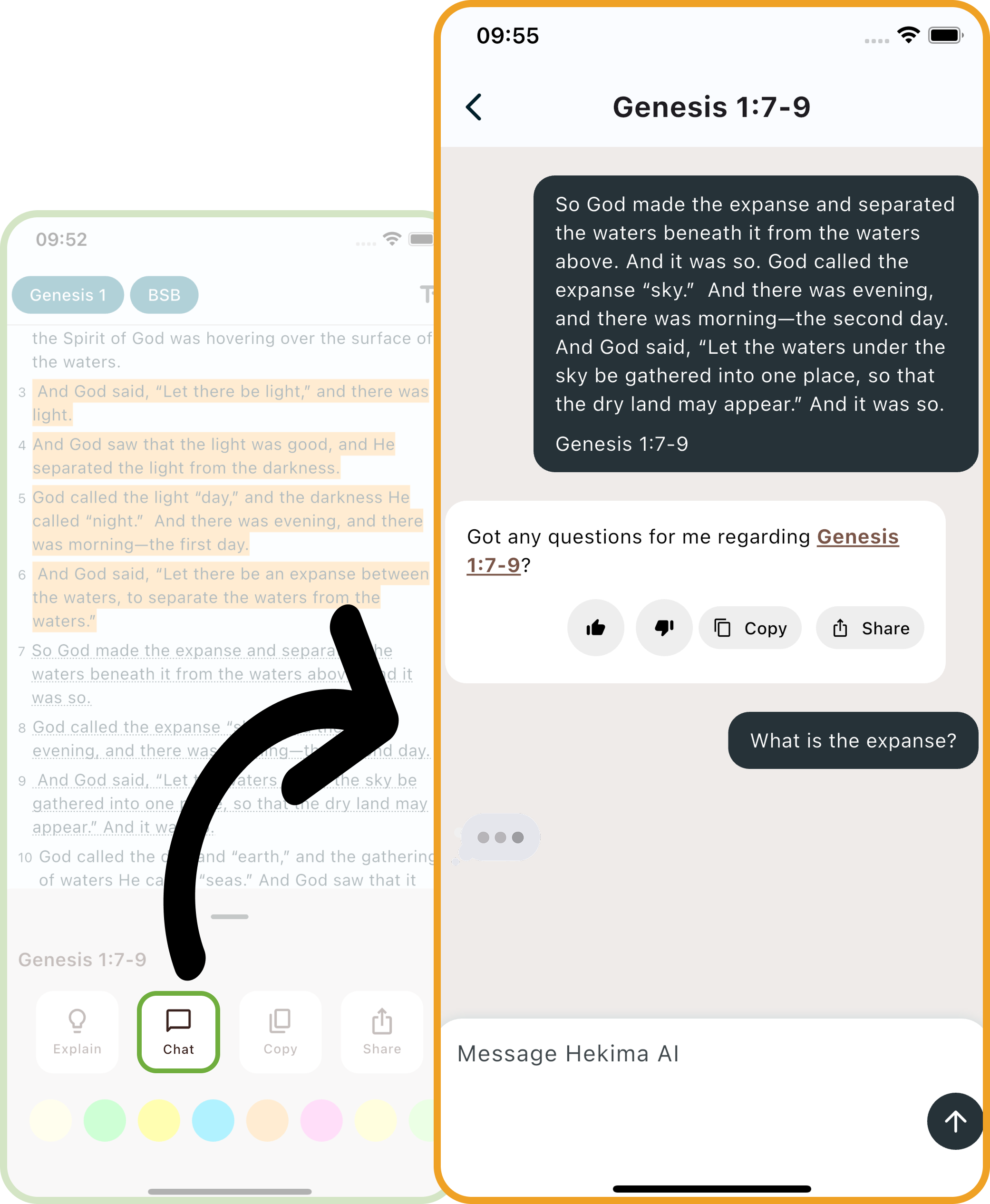 Hekima App Features Screenshot